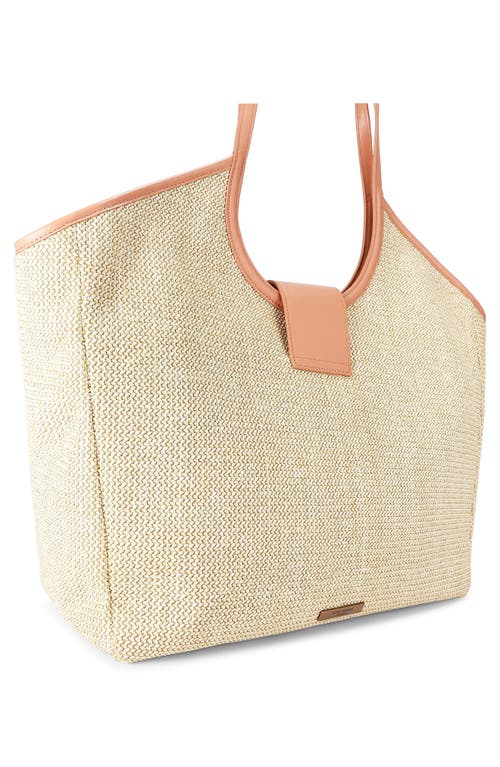 KURT GEIGER KURT GEIGER LONDON LARGE CHELSEA WOVEN TOTE BAG