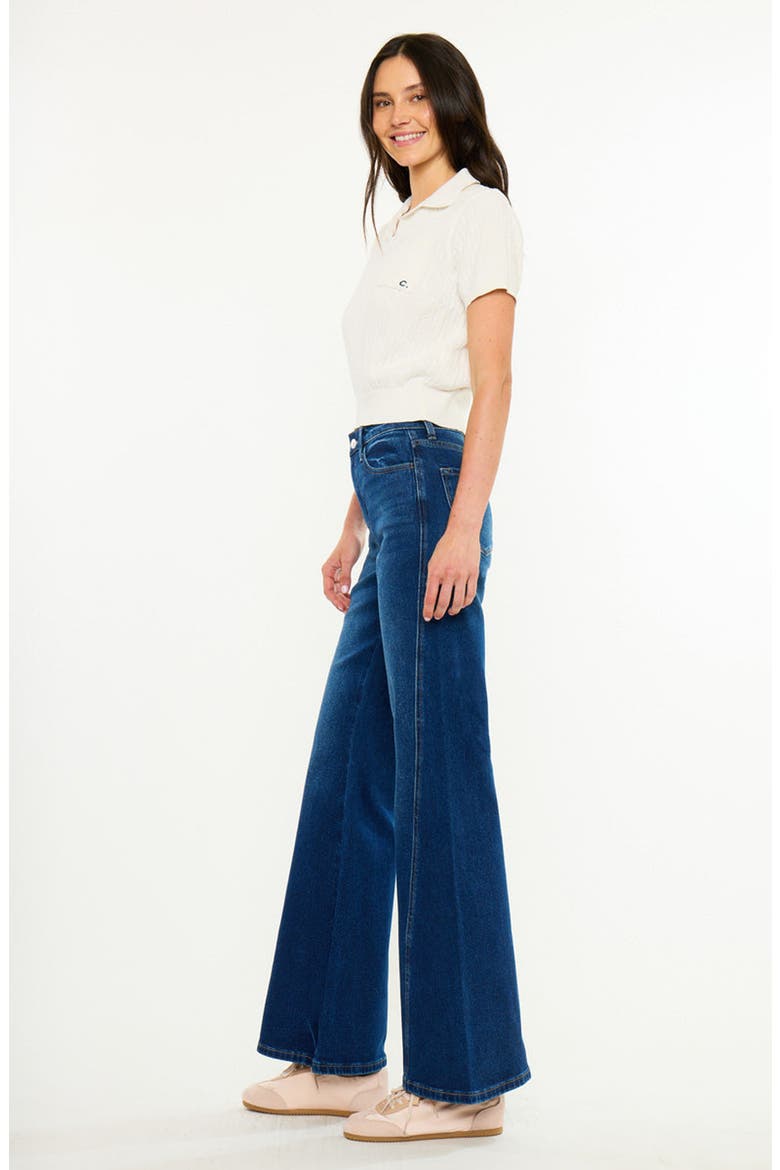 Ava Essentials High Rise Flare Jeans, Alternate, color, Dark Wash