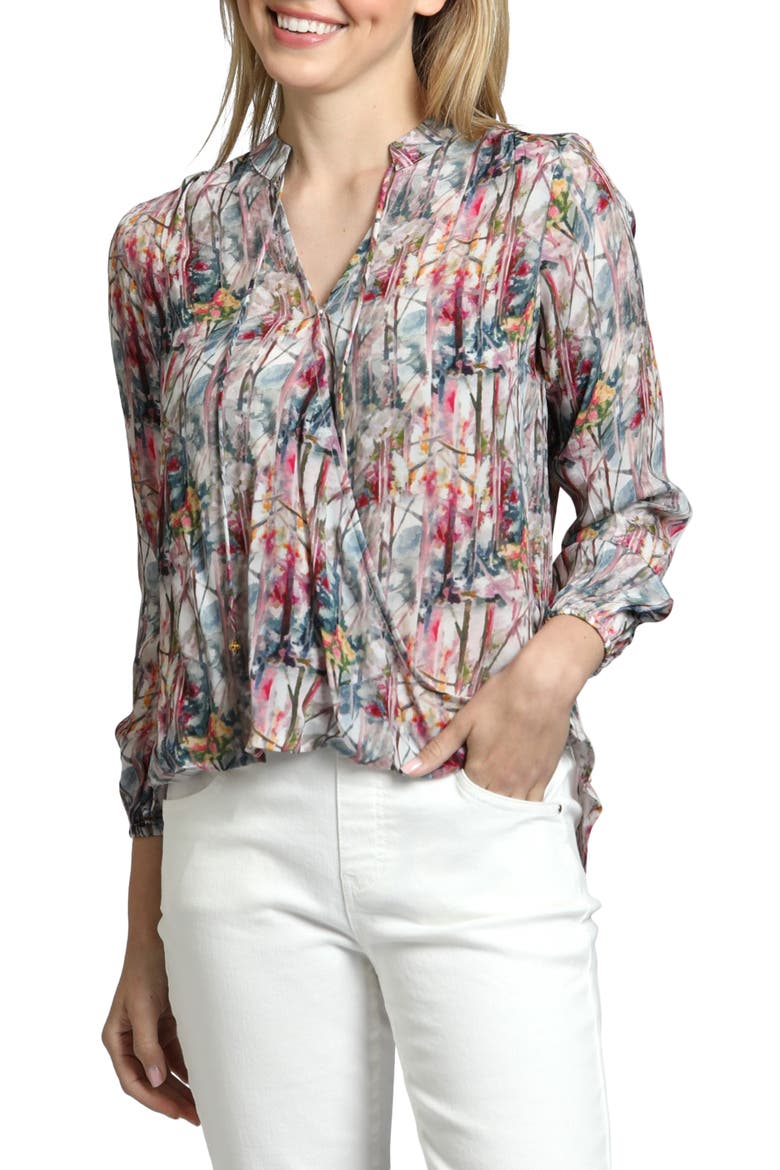 Printed Top, Main, color, BEIGE MULTI