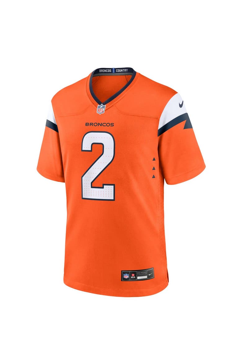 Men's Nike Patrick Surtain II Orange Denver Broncos Mile High Collection Game Jersey, Alternate, color, Orange