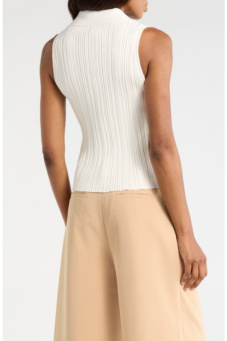 Button Front Sweater Vest, Alternate, color, EGRET