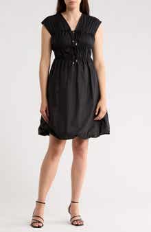 Ellen Tracy Poplin Cotton Bubble Dress