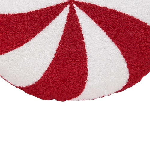 C & F Home C&f Home Peppermint Shaped Pillow In Red