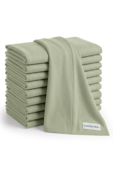 Cotton Burp Cloths - Pack of 10