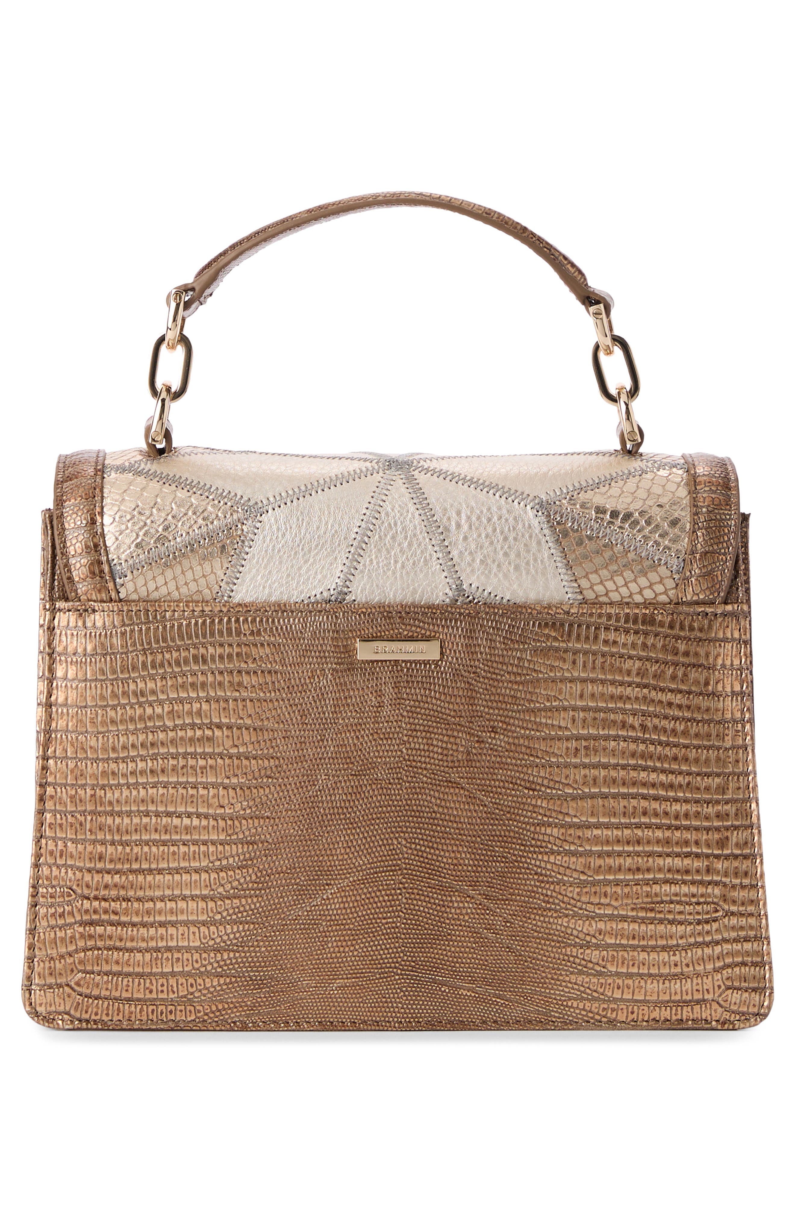 Brahmin Small Hallie Leather Top Handle Bag, Alternate, color, 