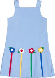 Florence Eiseman Junior Cord Dress With Flowers
