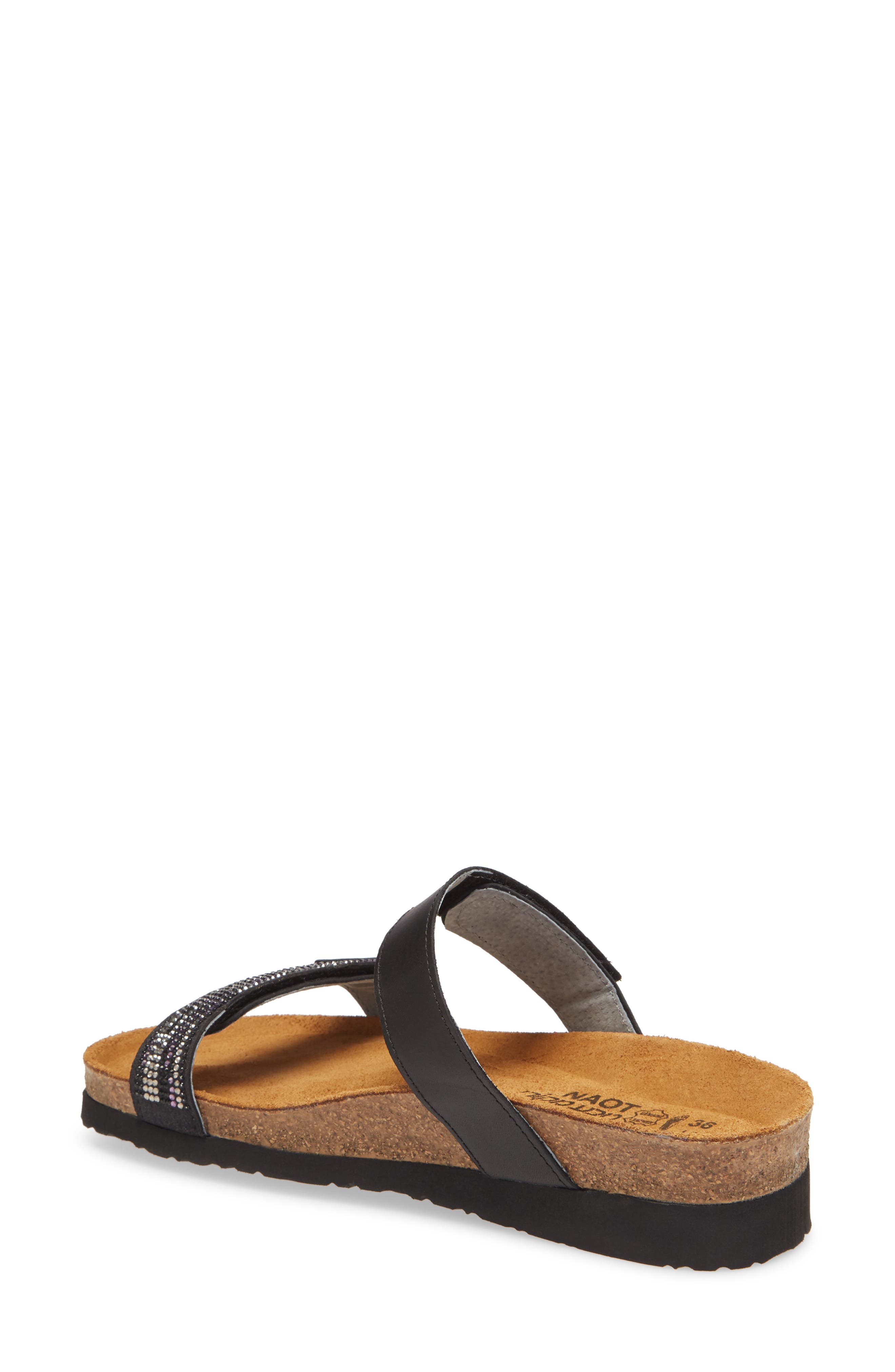 Naot Indiana Sandal, Alternate, color, Jet Black Leather