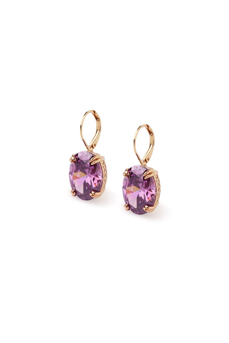 Grape Glow Earrings, Main, color, Purple & Gold