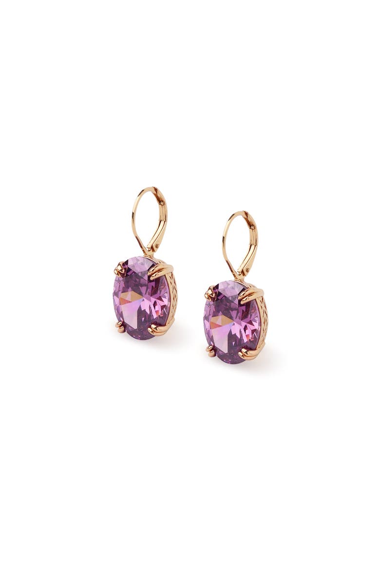 RC RETRO CHIC Grape Glow Earrings, Main, color, Purple & Gold