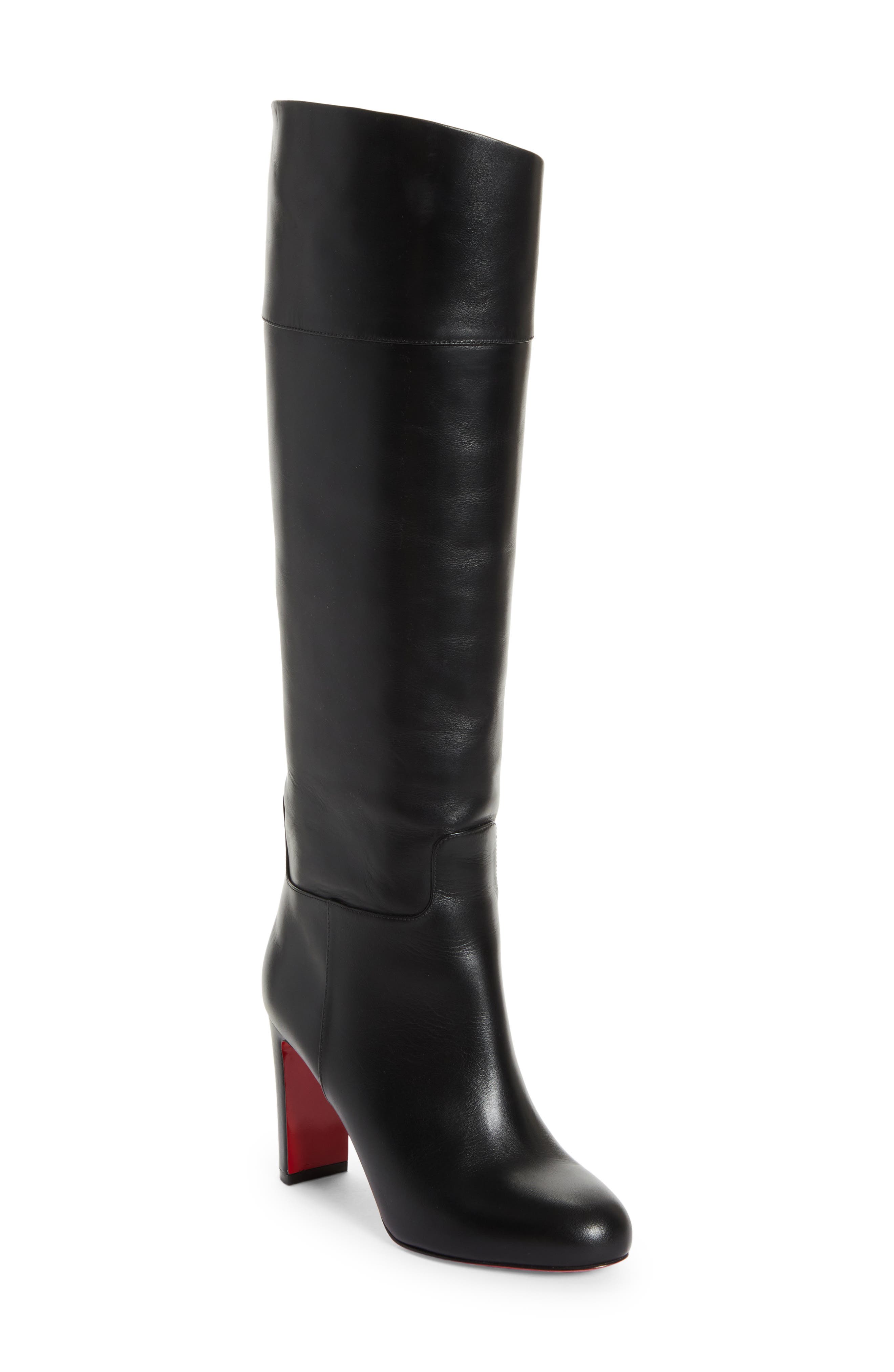 Christian Louboutin Loo Boot, Main, color, Black