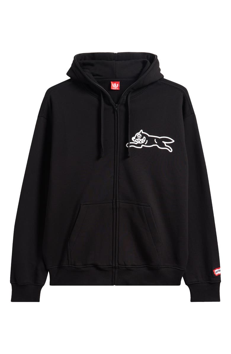 ICECREAM Hard Shell Graphic Zip Hoodie, Alternate, color, Black