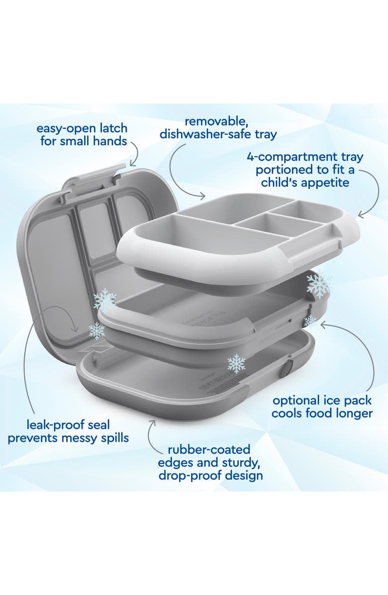 BENTGO Kids' Chill Leak Proof Lunch Box, Alternate, color, Grey