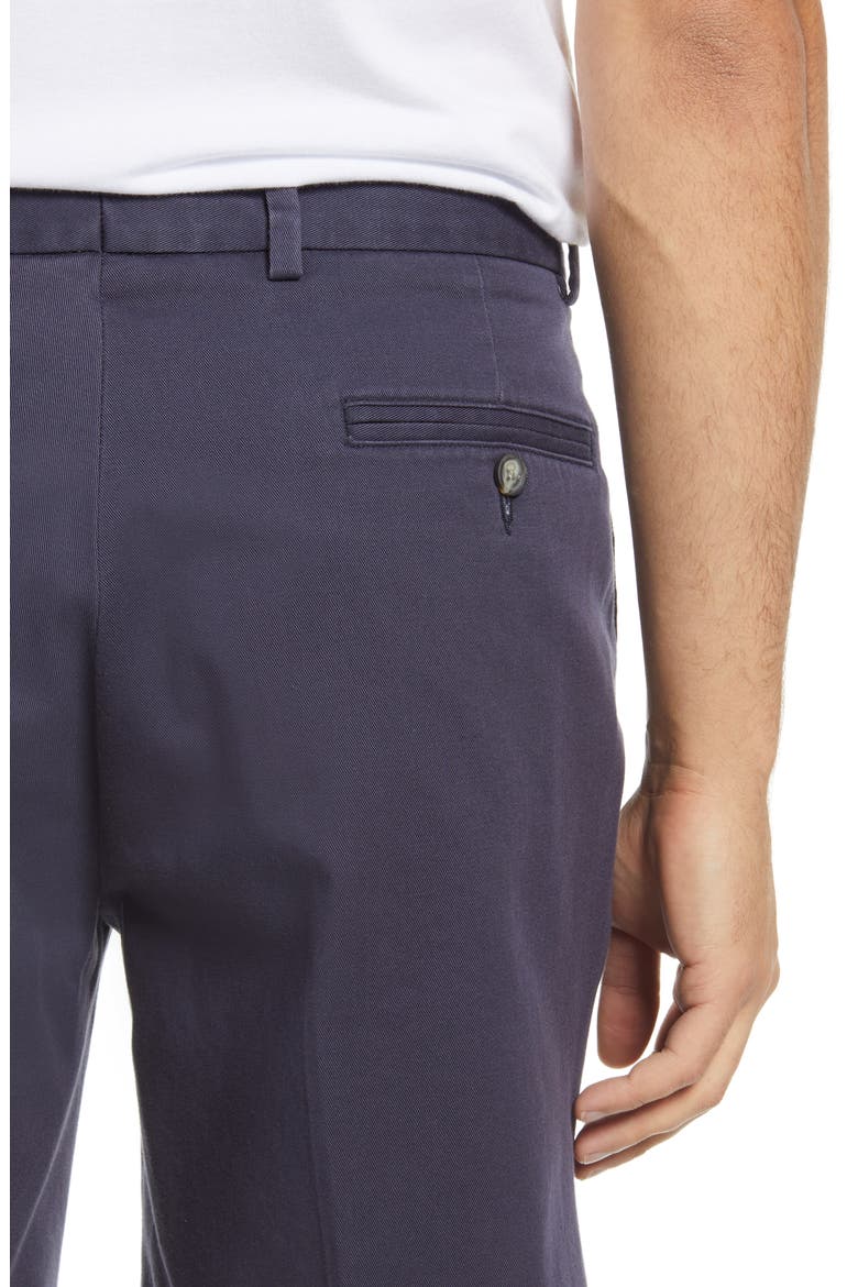 Charleston Khakis Pleated Chino Shorts, Alternate, color, NAVY