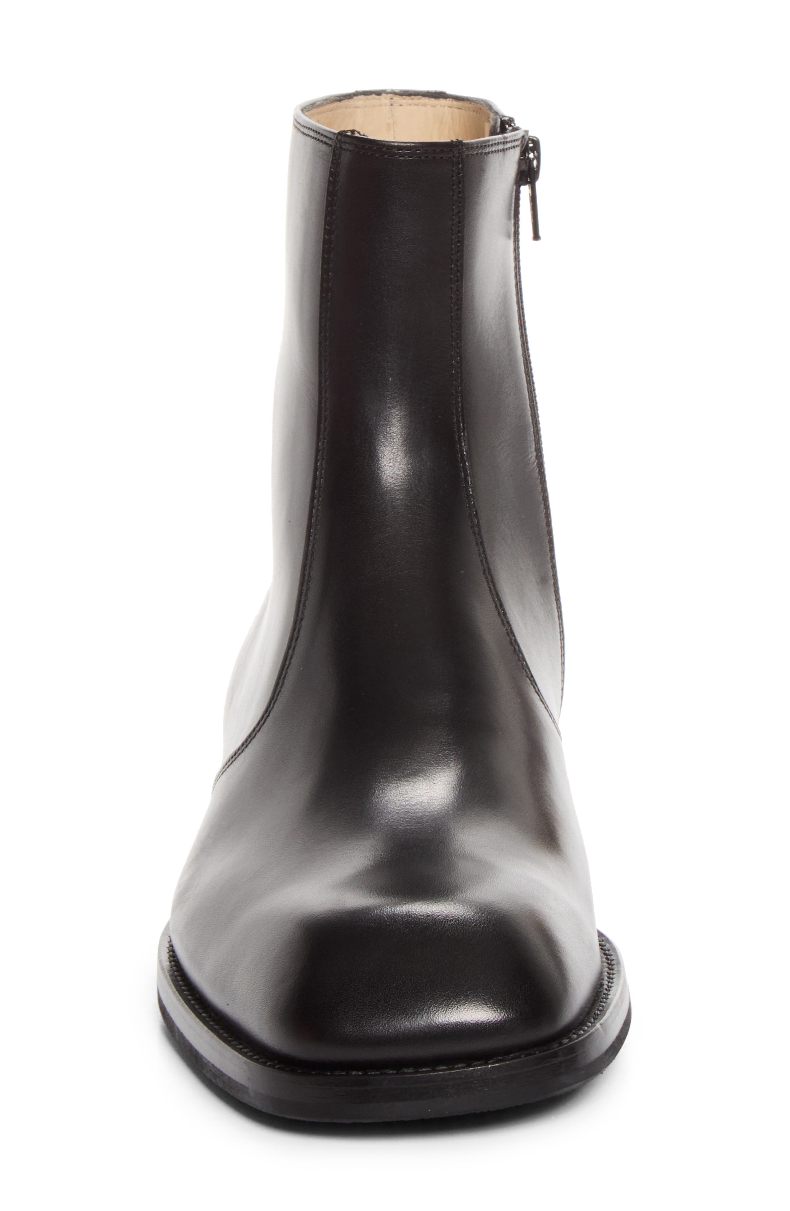 Zip Boot, Alternate, color, BLACK