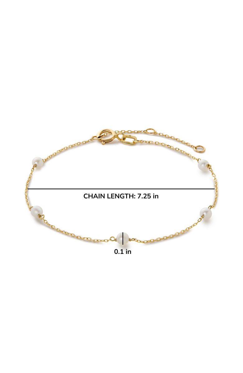 Ana Luisa Gold Pearl Bracelet - Gold Pearl Station Bracelet, Alternate, color, Gold