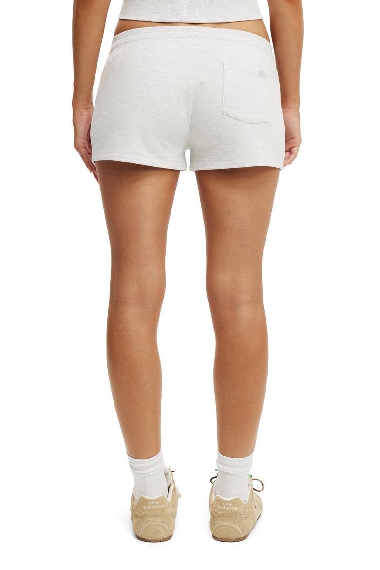 Women's Active Sculpt Fleece Mini Short, Alternate, color, Cloudy Grey Marle