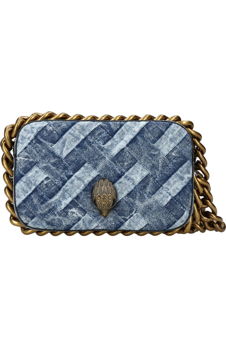 Kurt Geiger London Small Kensington Denim Camera Crossbody Bag, Main, color,