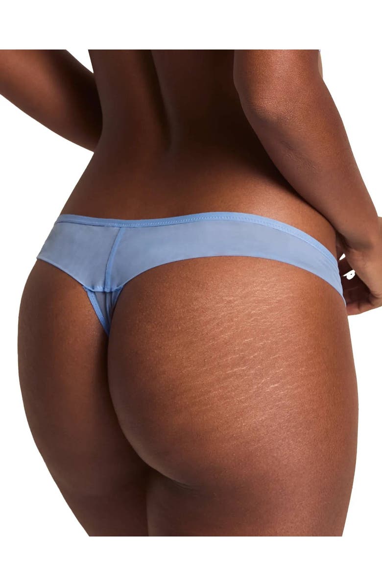 Adore Me Bonnie Thong Panties, Alternate, color, Medium Blue