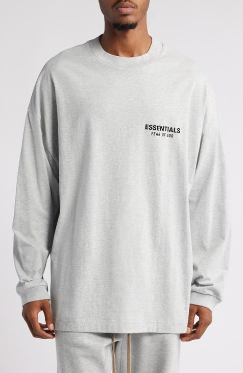 XL Fear of God ESSENTIALS Kids OAK (Tan) sold Logo Long Sleeve T-Shirt