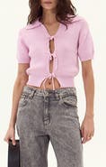 DELUC Paros Tie Front Sweater