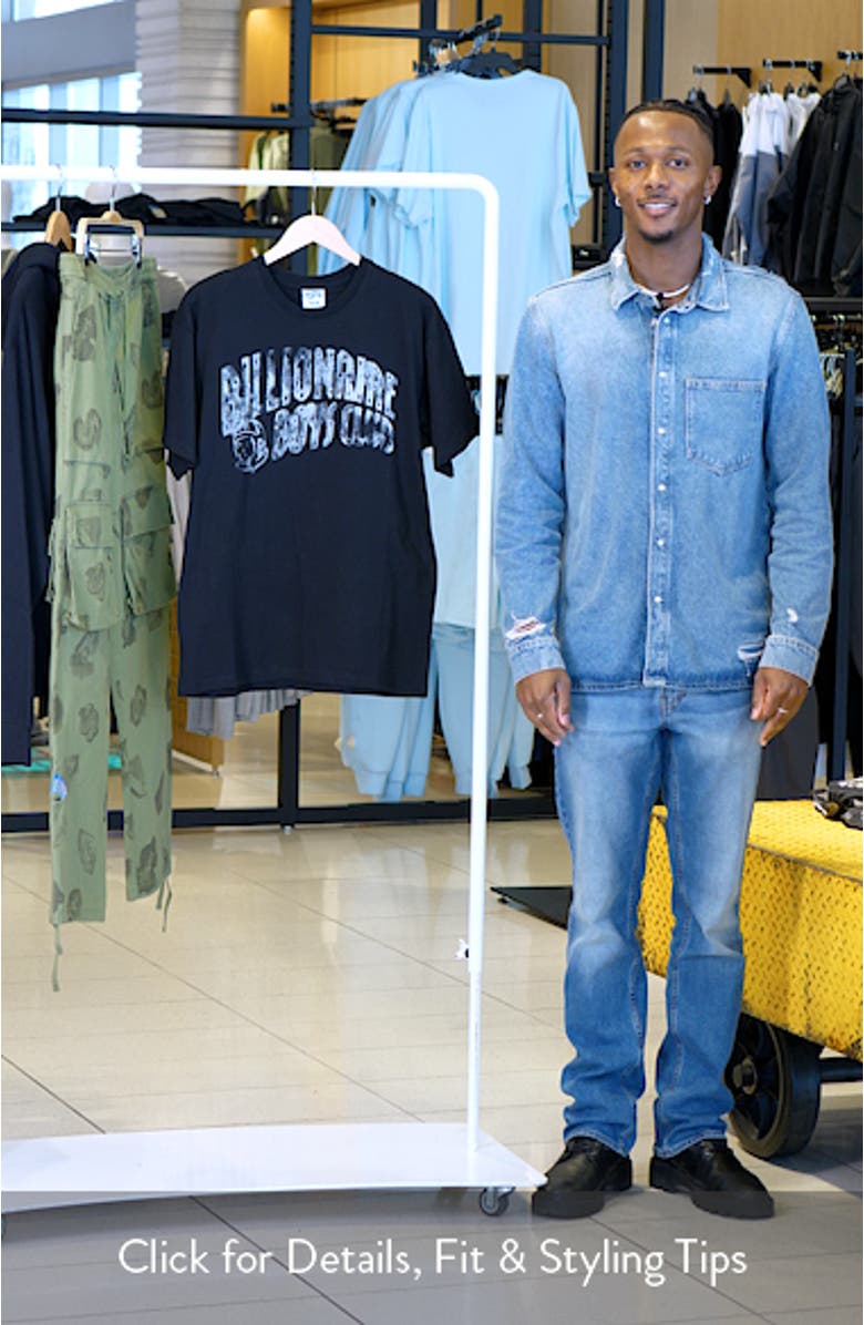 Inked Arch Logo Graphic Cotton T-Shirt, sales video thumbnail