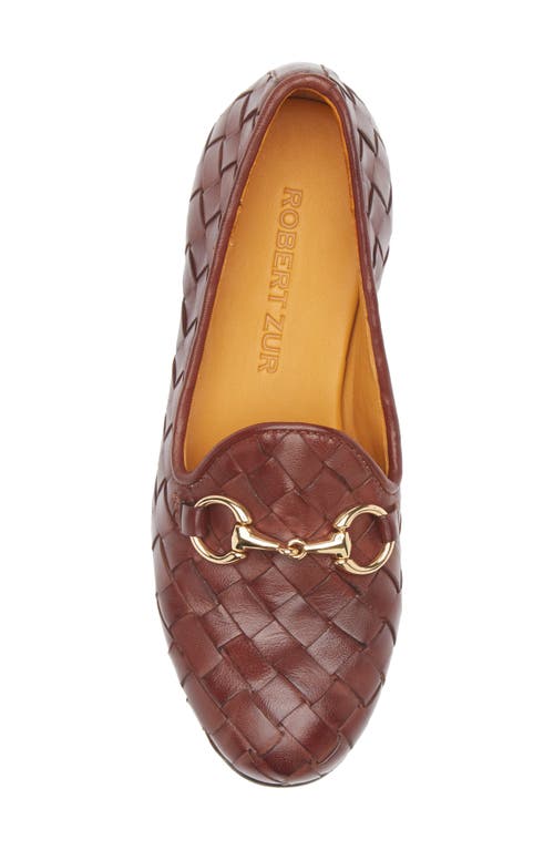 Robert Zur Letti Bit Woven Loafer In Luggage