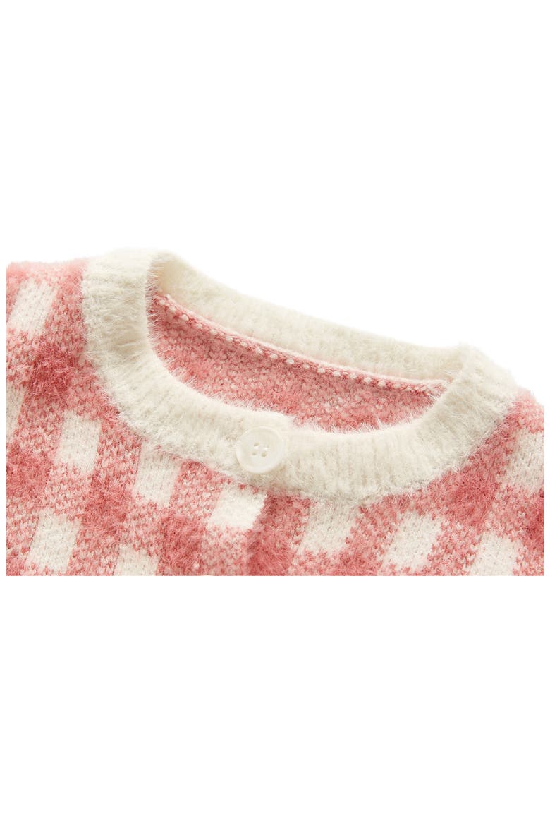 Rue Cotton Jacquard Cardigan & Bodysuit Set, Alternate, color, RED