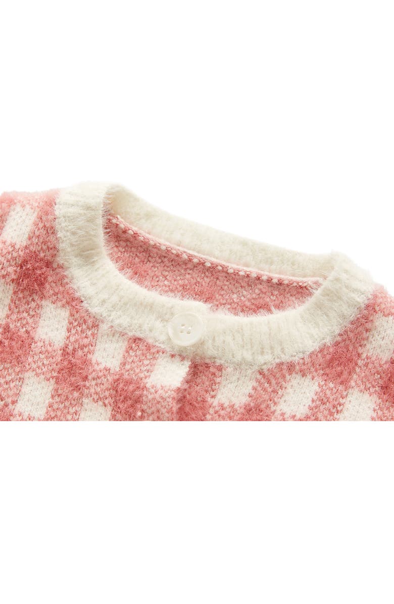 Ashmi & Co. Rue Cotton Jacquard Cardigan & Bodysuit Set, Alternate, color, Red