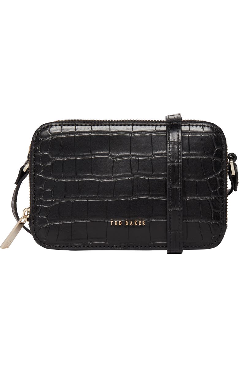 Ted Baker London Stina Embossed Faux Leather Crossbody Bag, Main, color,