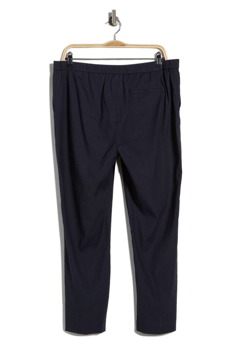 Treeca Linen Blend Crop Pull-On Pants, Alternate, color, DEEP NAVY