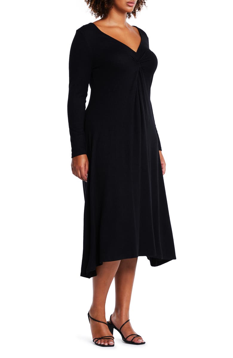 Estelle Florentine Long Sleeve Knit Midi Dress, Alternate, color,