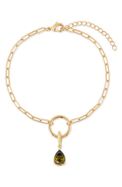 Colette Mini Teardrop Birthstone Bracelet