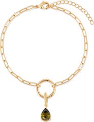 Brook and York Colette Mini Teardrop Birthstone Bracelet