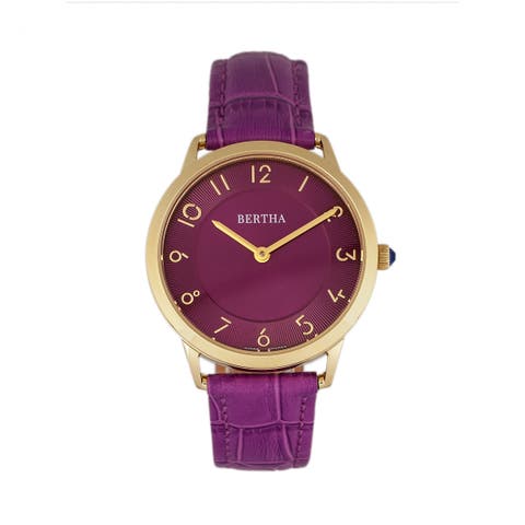 Abby Swiss Leather-Band Watch
