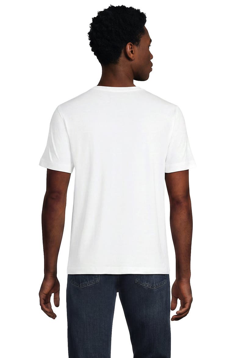 Short Sleeve Cotton Supima Tee With Pocket, Alternate, color, White