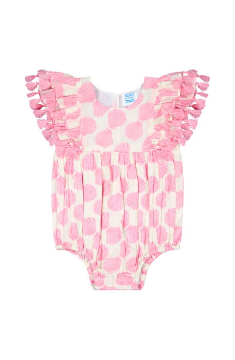 Anna Baby Romper Shell Beach Pink