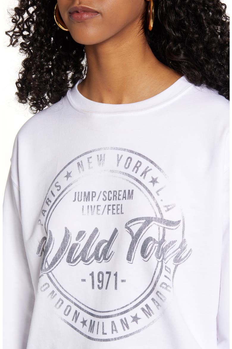 World Tour Graphic Sweatshirt, Alternate, color, WHITE