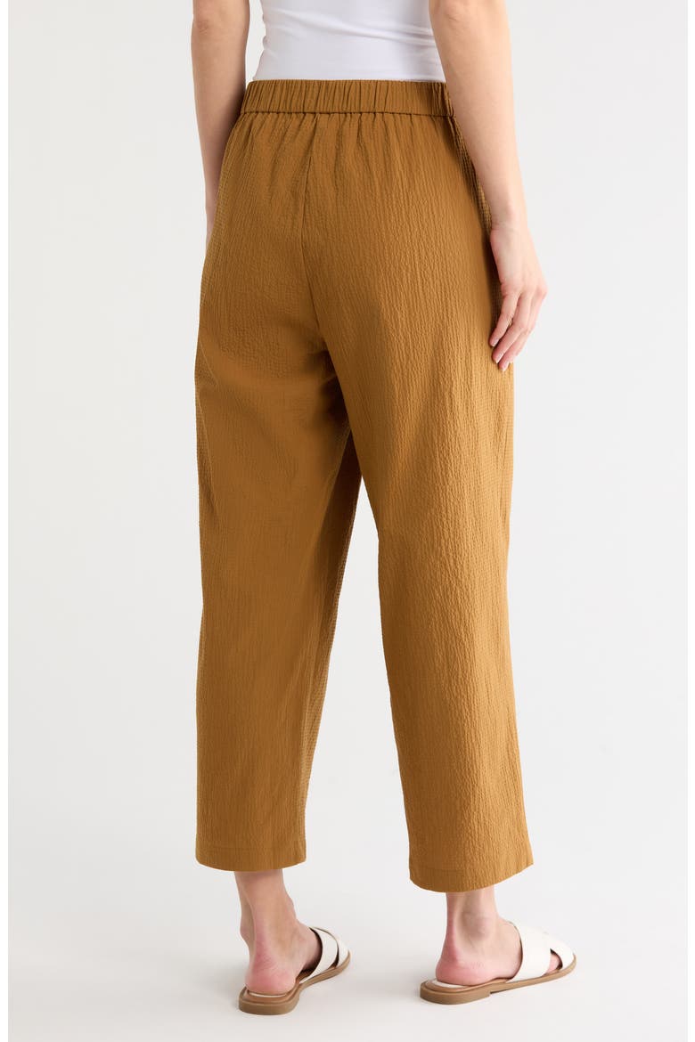 Stretch Organic Cotton Crop Pants, Alternate, color, BRONZE