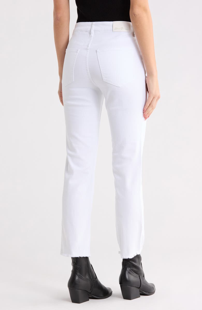 Seven7 High Waist Ankle Straight Leg Jeans, Alternate, color, White