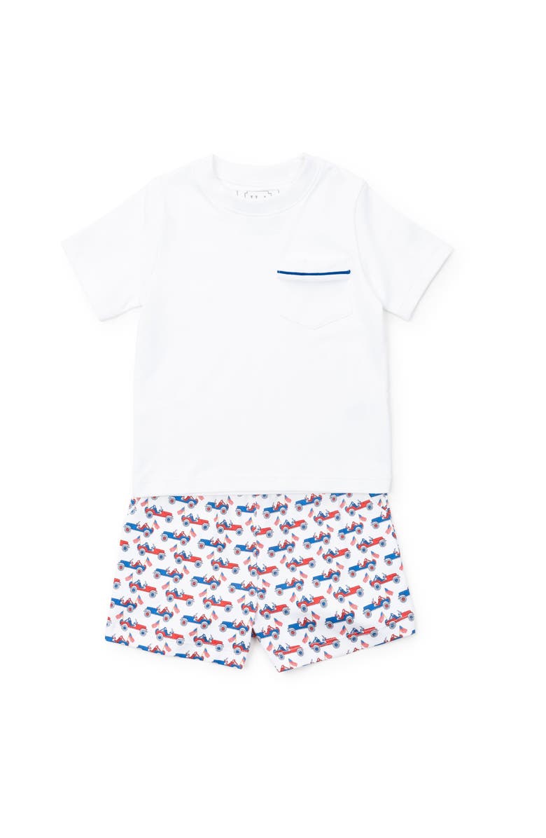 Lila and Hayes Walker Boys' Short Set, Main, color, Patriotic Jeeps