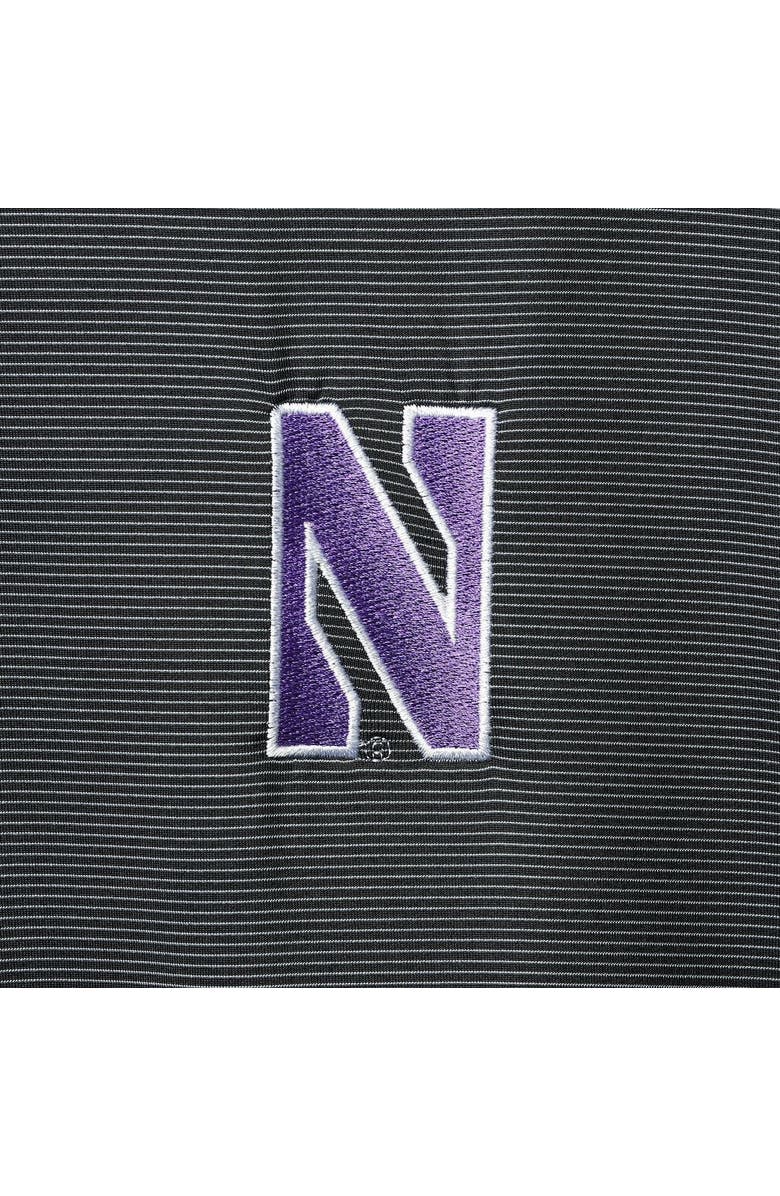 Under Armour Men's Under Armour Black Northwestern Wildcats Green Trail Stripe Polo, Alternate, color, Black