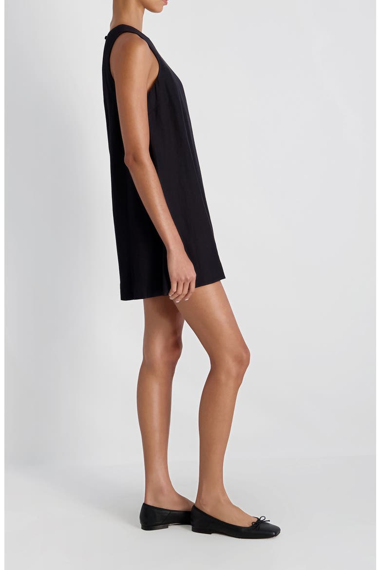 Copper Sleeveless Shift Minidress, Alternate, color, BLACK