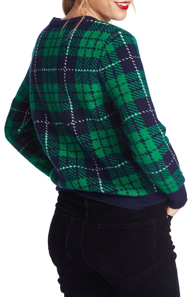 Court & Rowe Cozy Bouclé Plaid Sweater, Alternate, color, 