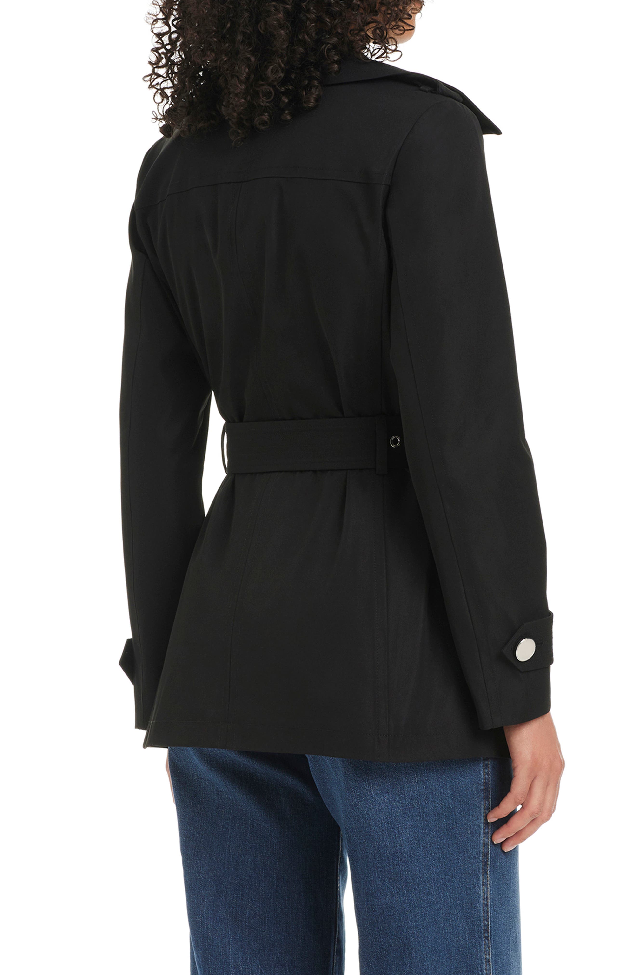 belted double breasted trench coat - image 2