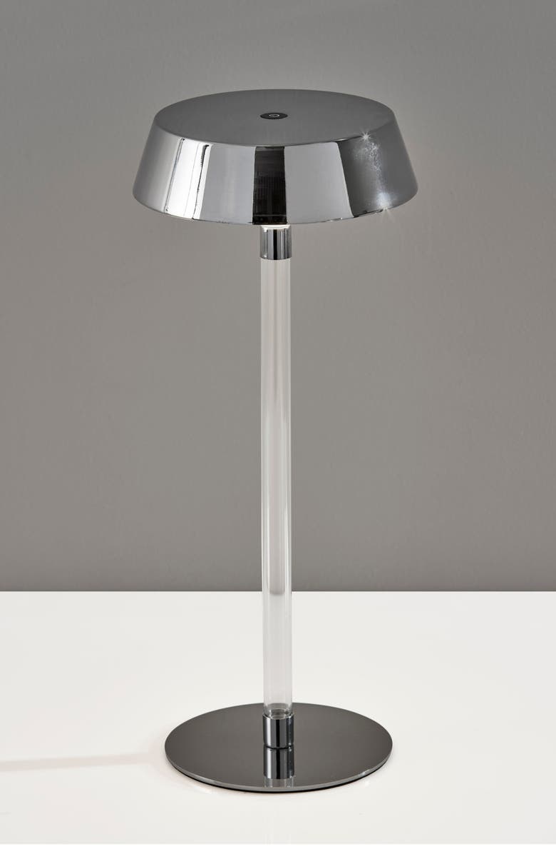 ADESSO LIGHTING Orla LED Cordless Table Lamp, Alternate, color, Shiny Chrome