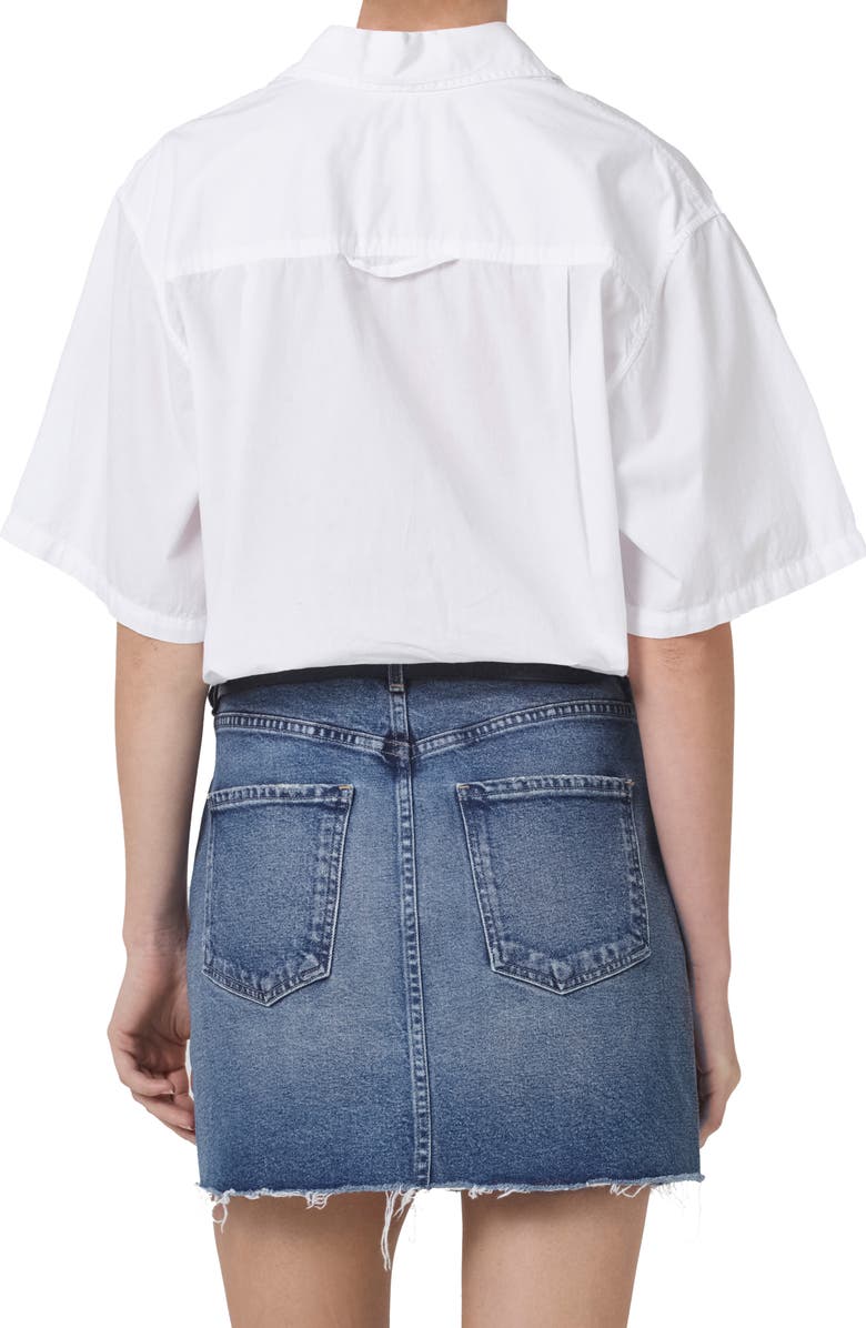 Citizens of Humanity Kayla Short Sleeve Button-Up Top, Alternate, color,