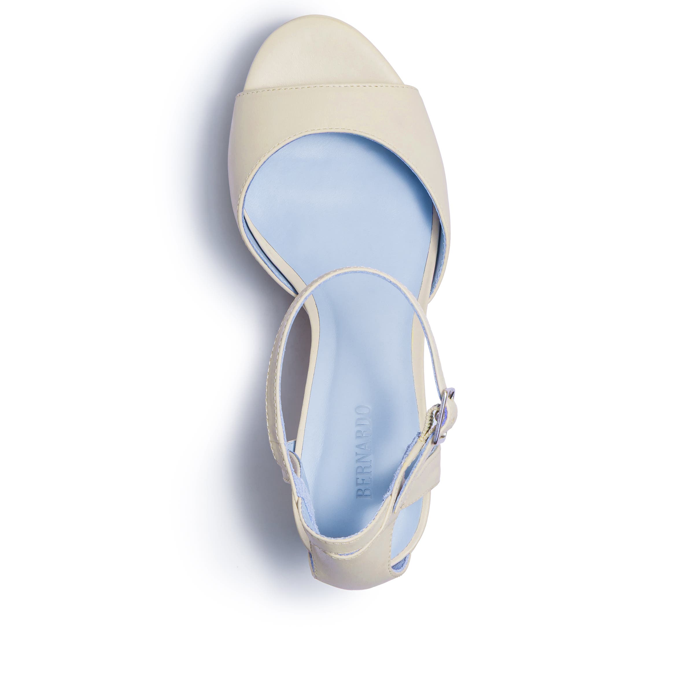 Valeria Platform High Heeled Sandal, Alternate, color, EGGSHELL