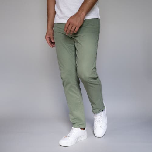 Peter Manning Italian 5-pocket Pants In Sage