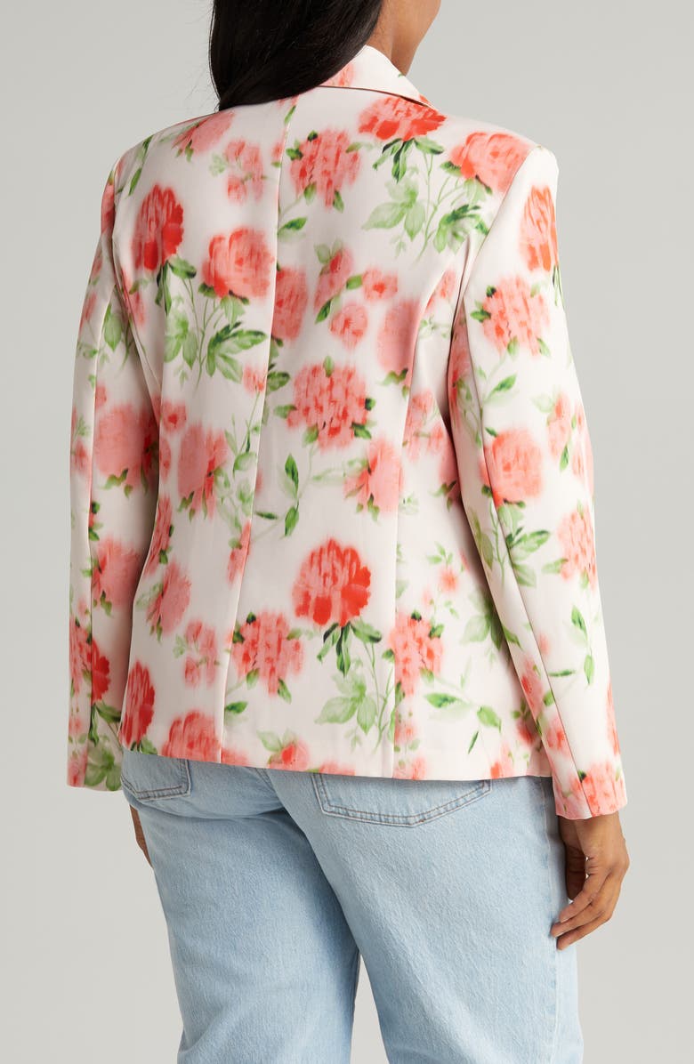 ASOS DESIGN Curve Floral Suit Blazer, Alternate, color,