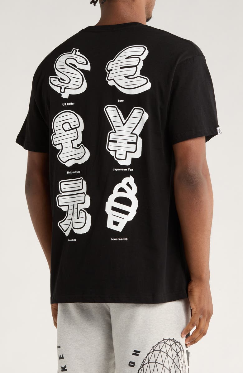 ICECREAM Currency Icon Graphic T-Shirt, Alternate, color, Black